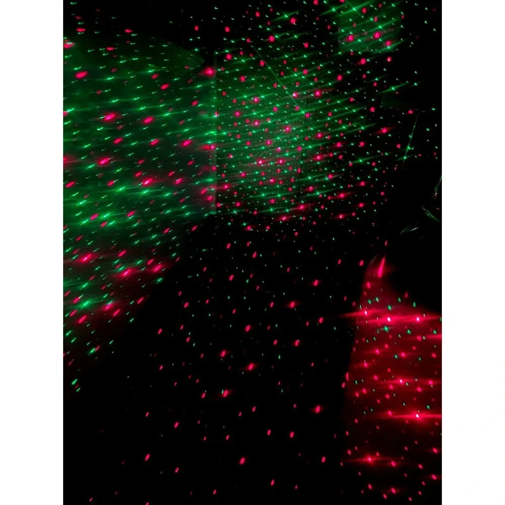 Star Shower Laser Light Projector Red And Green Twinkle Lights W/ Box‎ Outdoor